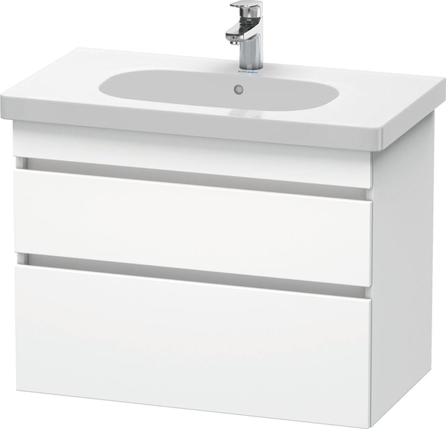 DURAVIT DuraStyle Waschtischunterbau 800 mm wandhängend, 2 Schubkästen, weiß matt – mit Soft-Close