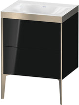 DURAVIT XViu Waschtischunterbauset c-bonded 610x600x480 mm champagner matt/schwarz