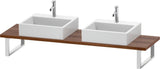 Duravit DuraStyle Compact Konsole 2 Ausschnitte 30x480x800 mm Weiß Matt – Variable Breite