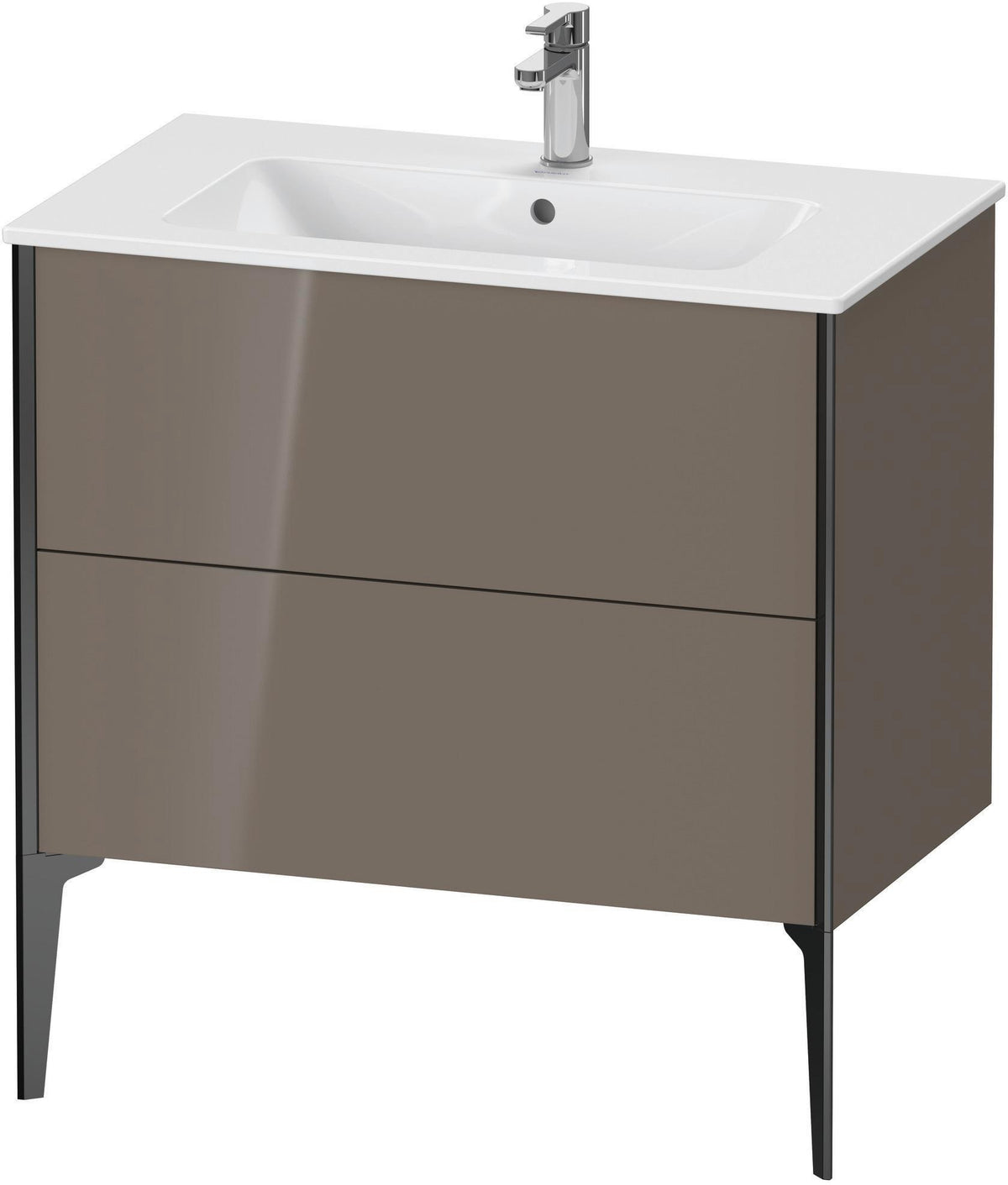 DURAVIT XViu Waschtischunterbau bodenstehend 594x810x480 mm mit 2 Auszügen, weiß matt