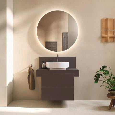 Duravit Balcoon Aufsatzbecken 450x450 mm weiß geschliffen mit Ablaufventil