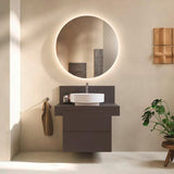 Duravit Balcoon Konsole 800x370x550 mm mit mittigem Ausschnitt, Elfenbein Matt