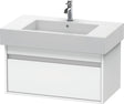 Duravit Ketho Waschtischunterbau 800 mm wandhängend, 1 Auszug, weiß matt – mit Soft-Close