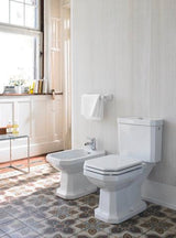 DURAVIT WC-Sitz Serie 1930 mit Absenkautomatik und Edelstahl-Scharnieren, weiß, Duroplast