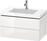 Duravit Waschtischset L-CUBE 800x480mm mit Vero Air Waschtisch und 2 Schubkästen