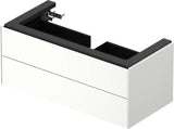 DURAVIT White Tulip Waschtischunterbau 984 mm, 2 Schubkästen, Weiß Seidenmatt, Philippe Starck