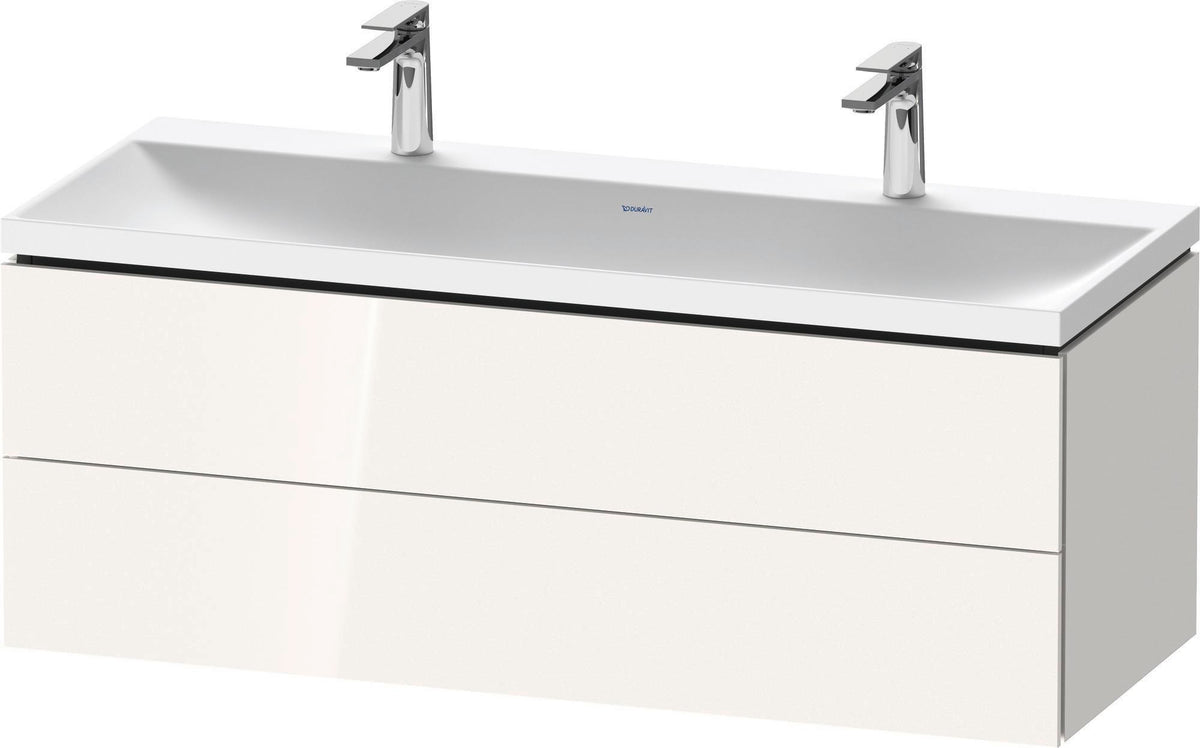 DURAVIT L-Cube Waschtischset 1200x480x480 mm, Eiche, 2 Schubkästen, wandhängend, Tip-on