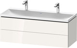 DURAVIT L-Cube Waschtischset 1200x480x480 mm, Eiche, 2 Schubkästen, wandhängend, Tip-on