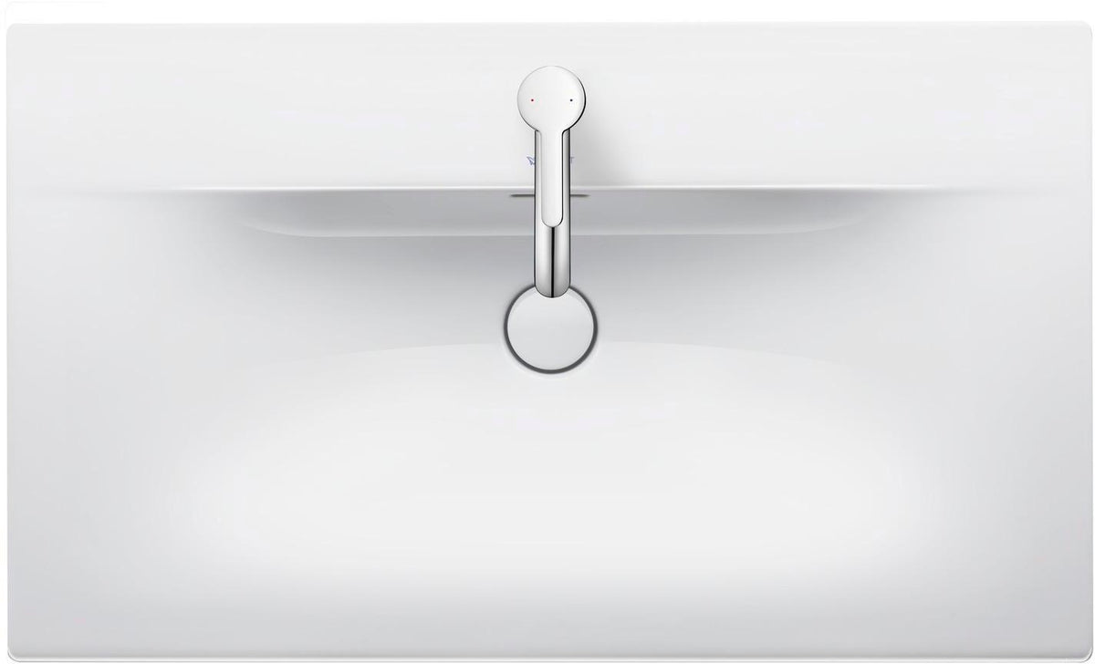Duravit Viu Möbelwaschtisch 830 mm, weiß, mit Überlauf und Hahnlochbank