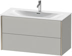 betongrau matt / grau / 2Schubk.,champ.matt/betongrau
