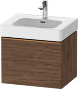 DURAVIT D-Neo Waschtischunterbau 584 mm Eiche Schwarz Matt mit Bronze Griff