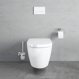 DURAVIT D-Code Bürstengarnitur wandhängend aus Messing in Chrom – 154 x 154 x 342 mm