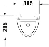DURAVIT Design Classics Urinal 305 mm weiß mit Fliege absaugend ohne Deckel