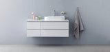 DURAVIT Möbelwaschtisch Happy D.2 600 mm mit Überlauf, 1 Hahnloch, weiß