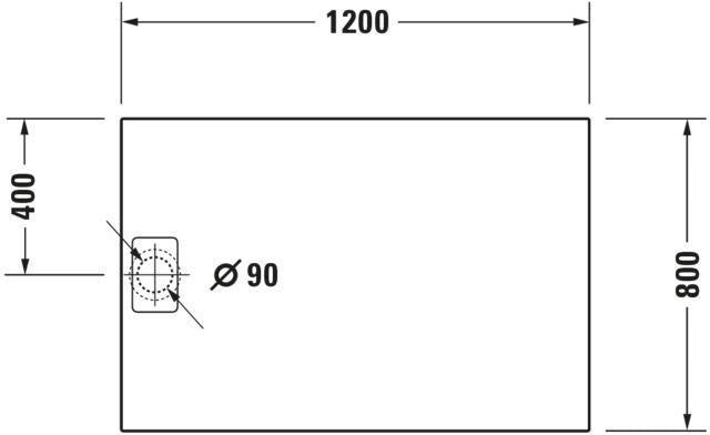 DURAVIT Stonetto Duschwanne 1400x800x50 mm Mineralguss Weiß Matt – Bodenbündig & Rutschhemmend