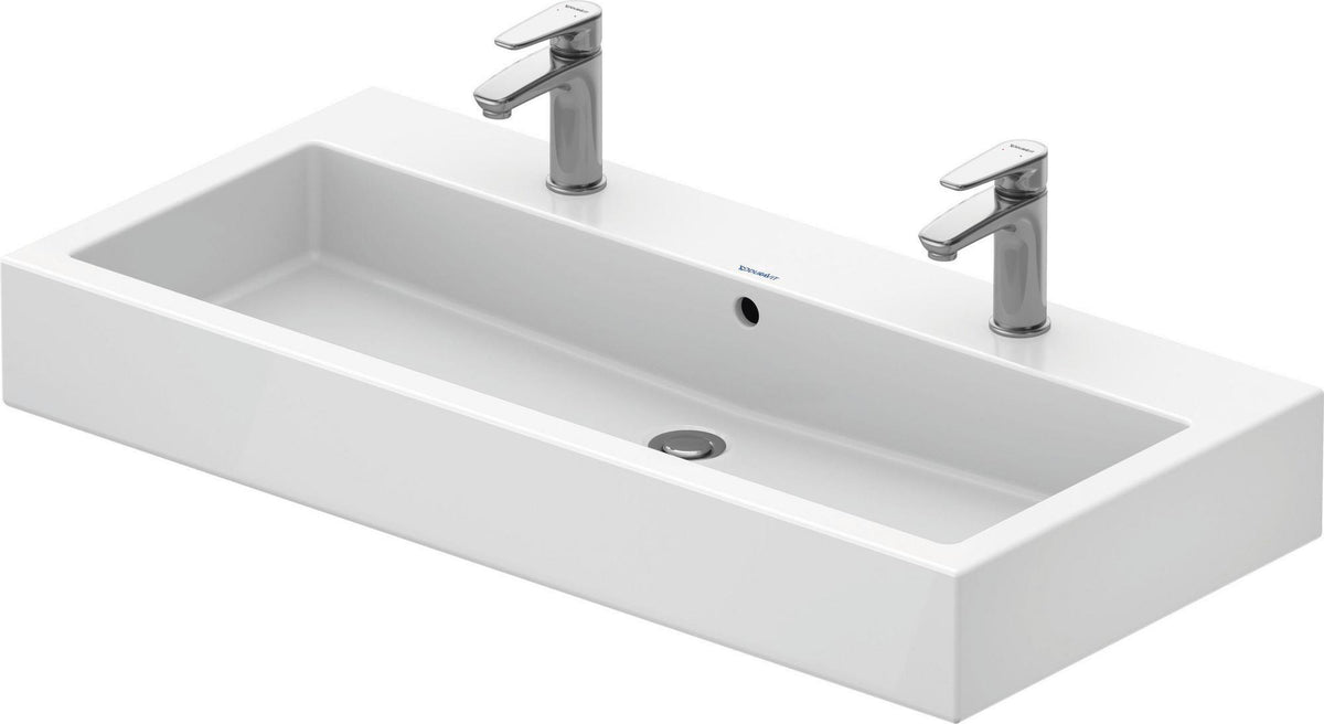 DURAVIT Waschtisch Vero 1000 mm mit Überlauf, Hahnloch Mitte, weiß
