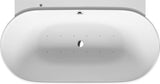 DURAVIT Luv Whirlwanne 1800x950 mm Mineralguss mit Air-System, 2 Rückenschrägen, weiß matt