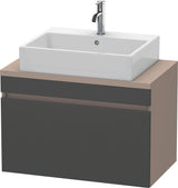 Duravit DuraStyle Waschtischunterbau 800 mm betongrau matt mit 1 Auszug und Soft-Close