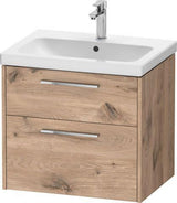 DURAVIT D-Code 2.0 Wandhängender Waschtischunterbau 634 mm Eiche mit Soft-Close