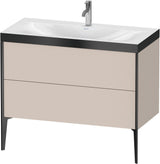 DURAVIT XViu c-bonded Waschtischset 1000 mm mit 2 Auszügen und Tip-on Technik