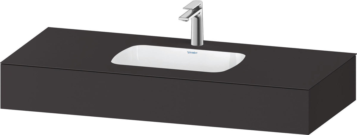 DURAVIT Qatego Einbauwaschtisch mit Konsole 800x550mm Weiß Hochglanz – Studio F. A. Porsche