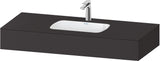 DURAVIT Qatego Einbauwaschtisch mit Konsole 800x550mm Weiß Hochglanz – Studio F. A. Porsche