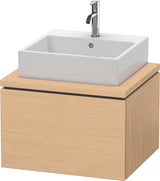 DURAVIT L-Cube Konsolenwaschtischunterbau 620 mm betongrau matt, 1 Auszug, wandhängend