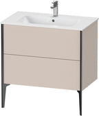 taupe matt / Spanplatte / Ausz.schwarz
