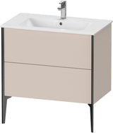 DURAVIT XViu Waschtischunterbau bodenstehend 594x810x480 mm mit 2 Auszügen, weiß matt