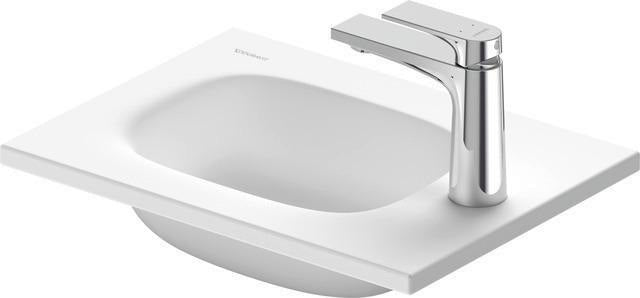 DURAVIT Sivida Möbelwaschtisch 410x300mm DuroCast Plus Weiß Seidenmatt 1 Hahnloch ohne Überlauf