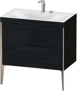 DURAVIT XViu c-bonded Waschtischset 800 mm bodenstehend mit 2 Auszügen und Tip-on Technik