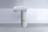 Duravit Wave Einhebel-Waschtischmischer FreshStart mit Zugstange, Chrom – 122 mm Ausladung