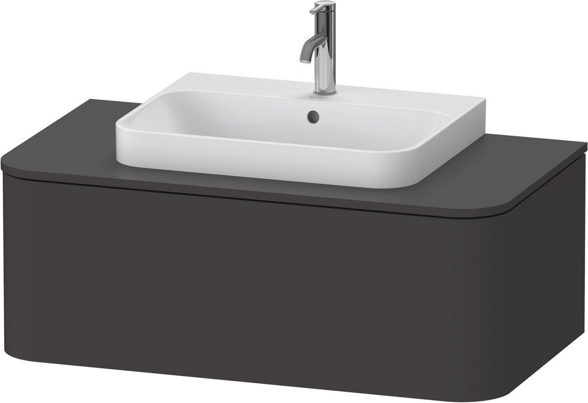 DURAVIT Happy D.2 Konsolenwaschtischunterbau 1000 mm Taupe Supermatt mit Tip-On Technik