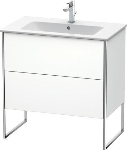 Duravit Waschtischunterbau XSquare 810x732x478mm mit 2 Auszügen, s-matt, Eiche, mittig