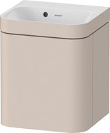 DURAVIT Happy D.2 c-bonded Waschtischset 400x360x480 mm mit 1 Tür links, Taupe seidenmatt
