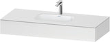 DURAVIT Qatego Einbauwaschtisch mit Konsole 800x550mm Weiß Hochglanz – Studio F. A. Porsche