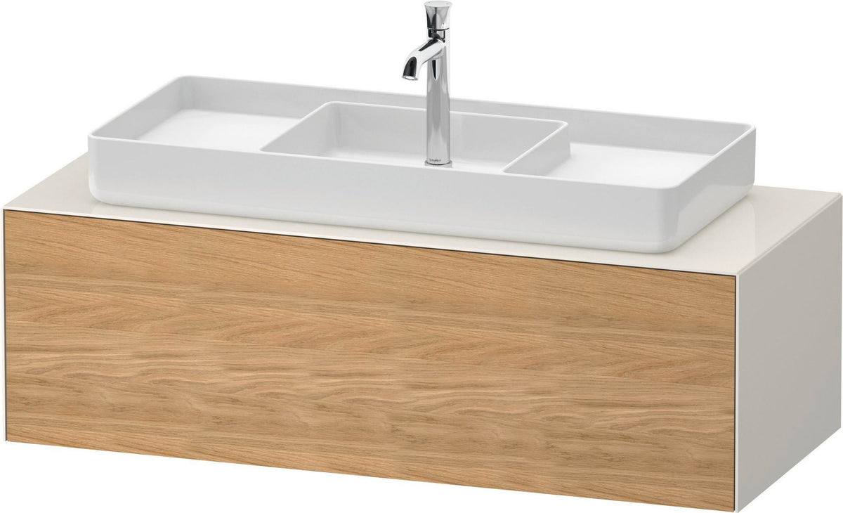 Duravit White Tulip Waschtischunterbau 1300 mm Nussbaum Mitte von Philippe Starck