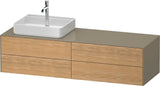 DURAVIT White Tulip Konsolen-Waschtischunterbau 1600 mm, 4 Schubkästen, Weiß Seidenmatt