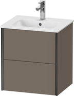 Mitteldichte Faserplatte (MDF) / grau / Schubk.,Schwarz Matt/Flannel Grey Sdm.