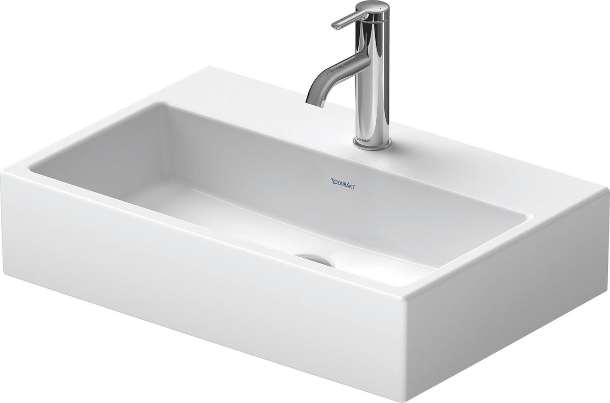 DURAVIT Vero Air Waschtisch 600 mm Weiß mit Hahnlochbank – Wandmontage