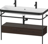 DURAVIT Happy D.2 c-bonded Waschtischset 1175 mm mit Metallkonsole und Schubkasten