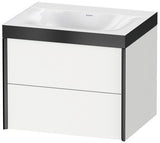 Duravit XVIU Möbelwaschtischset 600x480mm mit Viu Waschtisch und Nussbaum-Einrichtung