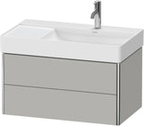 DURAVIT XSquare Waschtischunterbau wandhängend 784 mm mit 2 Schubkästen, weiß matt