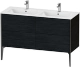 DURAVIT XViu Waschtischunterbau bodenstehend 1280 mm, 4 Auszüge, weiß matt – Tip-On