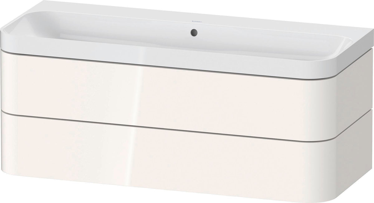 Duravit Happy D.2 Waschtischset 1175 mm wandhängend mit Tip-on Technik und Soft-Close
