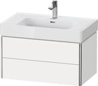 784 mm / weiß / Waschtischunterbau wandhängend XSquar e 470x784x397mm Weiß Matt 2 Schubk.
