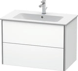 Duravit XSQUARE Waschtischunterbau 810 mm, 2 Schubkästen, s-matt, Eiche Ahorn, für ME by Starck