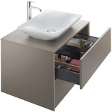 DURAVIT C.1 Einhebel-Waschtischmischer L ohne Zugstange, Schwarz Matt, 136 mm Ausladung
