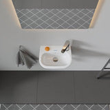 Duravit D-Code Handwaschbecken 360 mm mit Überlauf, 1 Hahnloch rechts, wandhängend, weiß