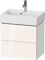 weiß hochglanz / Mitteldichte Faserplatte (MDF) / 2 Schubkästen